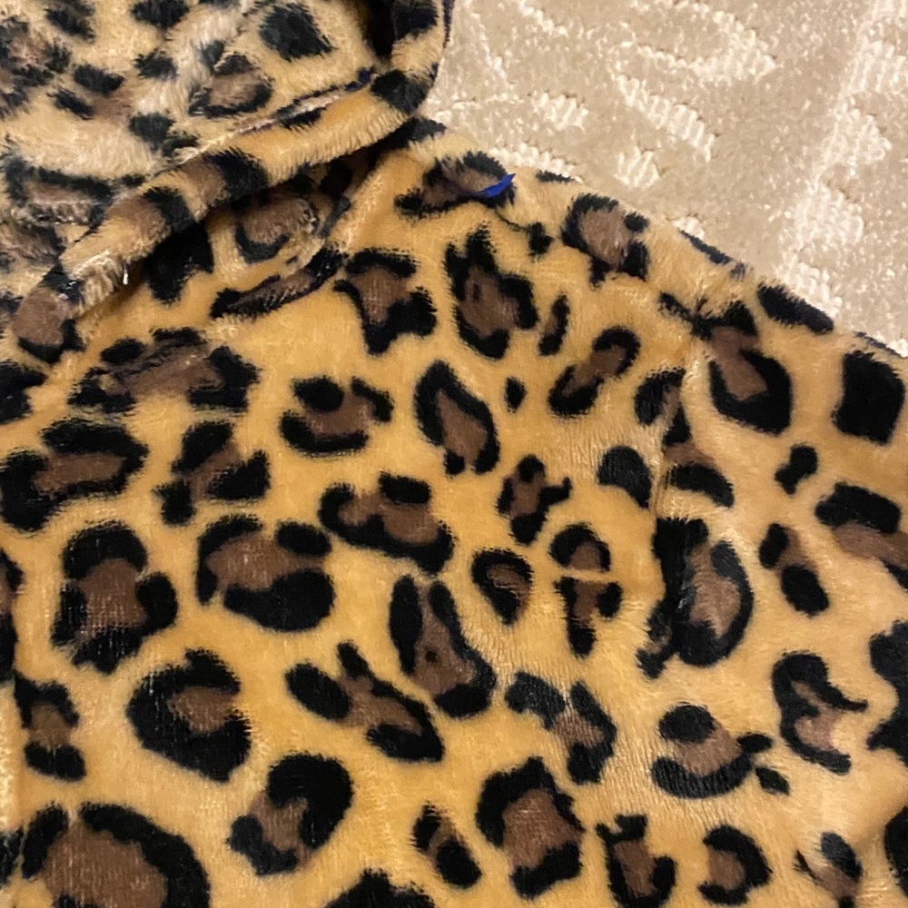 Source Unknown Leopard Print And Olive Green Hood… - image 3